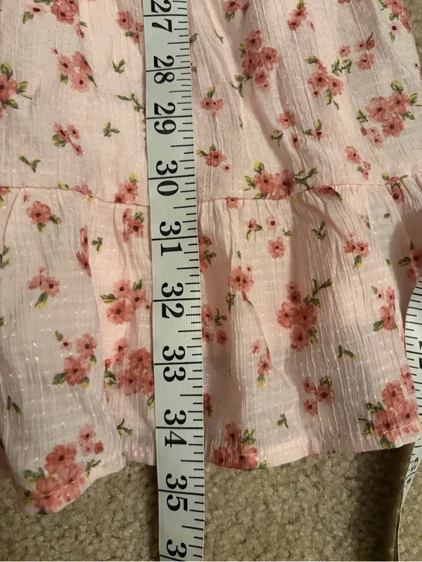 Altar’d State Pink Floral Mini Dress boho Flutter Sleeve Cottagecore large NWT - Image 14