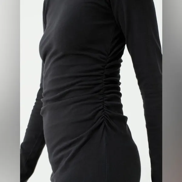 Xirena Wiley Long‎ Sleeve Black Dress, Size XL - Image 4