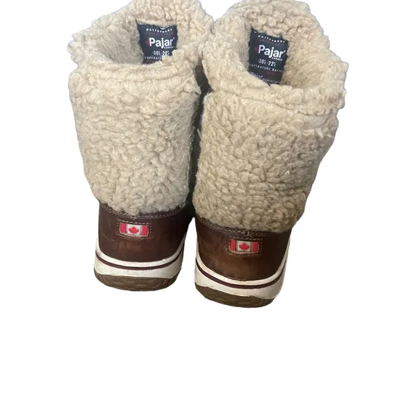 Pajar Women Size 6-6.5 Leather Faux Fur Waterproof Winter‎ Snow Boots - Image 5