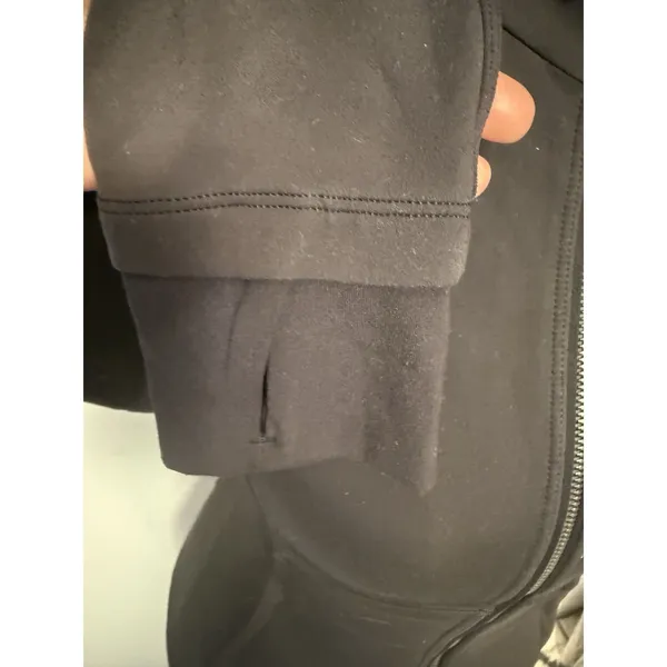 Lululemon Stopover Jacket Full‎ Zip Hooded Vented Black Womens Size 4 - Image 5