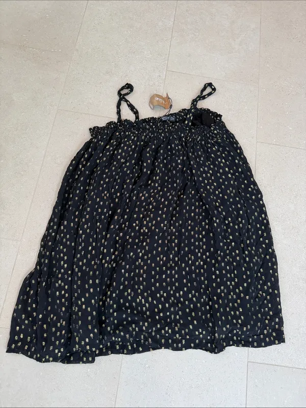 Nasty Gal Black Mini Dress with Gold Dot Print - Image 2
