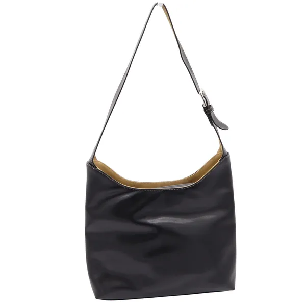 Mondani Shoulder Bag Women's Large Hobo Black Faux Leather Contrast Stitch - Image 3