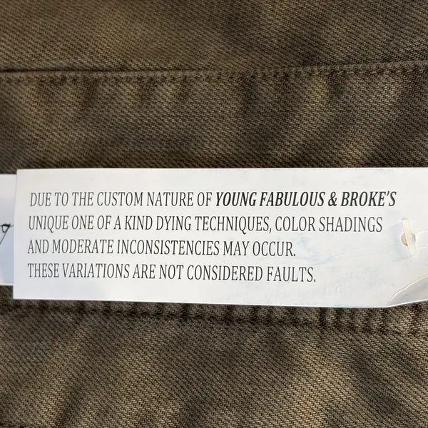 NWT‎ Young Fabulous Broke YFB Womens L Jacket Reversible Bomber Crop Army Green - Image 17