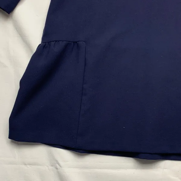 Hatch size 1 4/6 the Heidi Navy dress maternity postpartum mini ruffle v neck - Image 6
