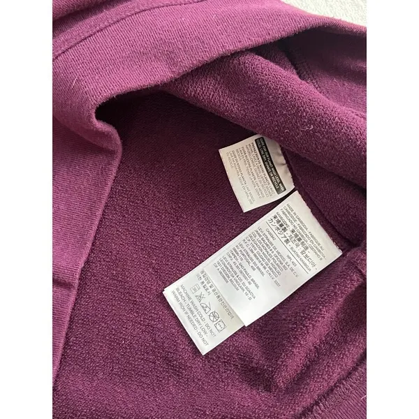 Levi’s Logo Crewneck Plum Sweater Large White Graphic Sweatshirt Womens - Image 3