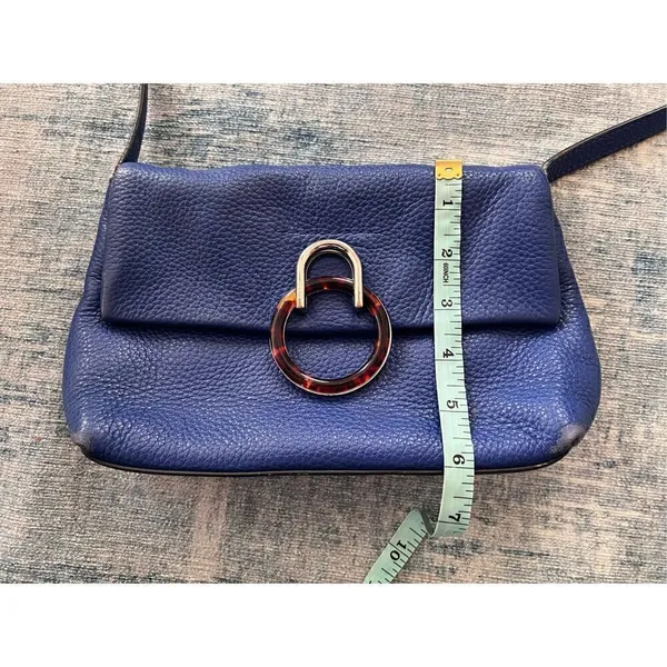 Vince Camuto Admiral Blue 100% Genuine Leather Crossbody Bag - Image 10