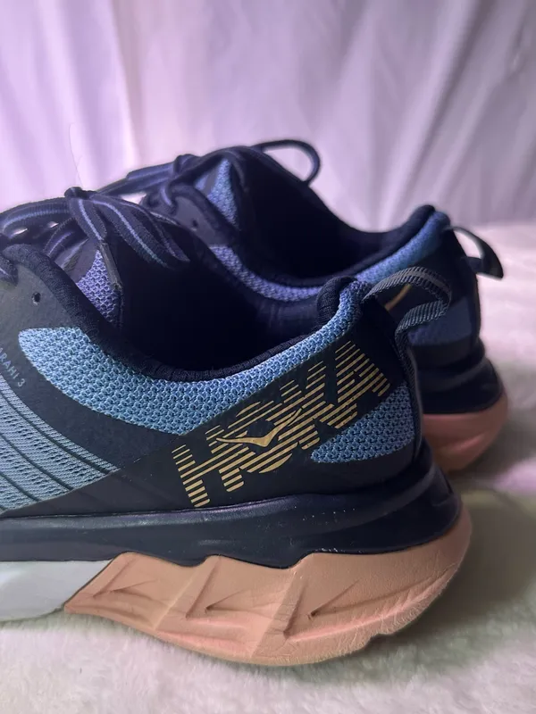 Hoka Arahi 3 Blue Navy Pink Women's Running Shoe - Image 9