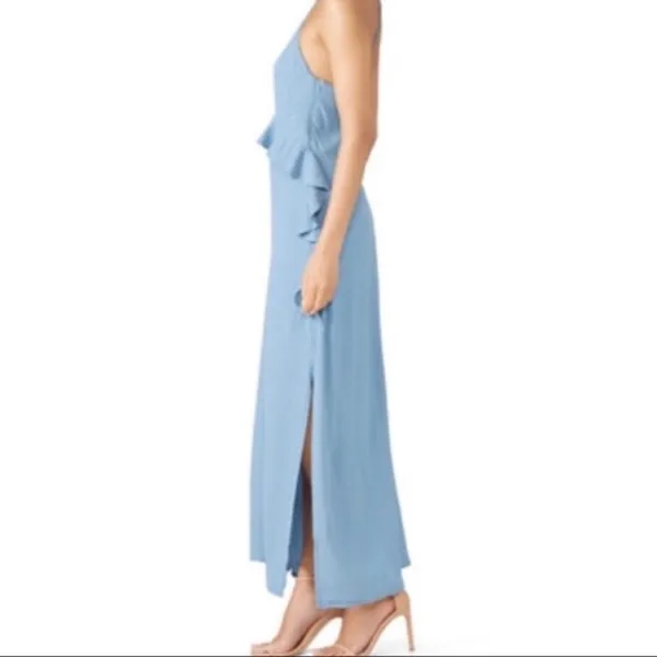 Elliatt rapture ruffle dress blue size small‎ criss cross back midi - Image 5