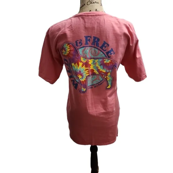 ComfortWash‎ TShirt Womens Size SmallPink Short Sleeve Dog Logo Y2K Graphic - Image 5