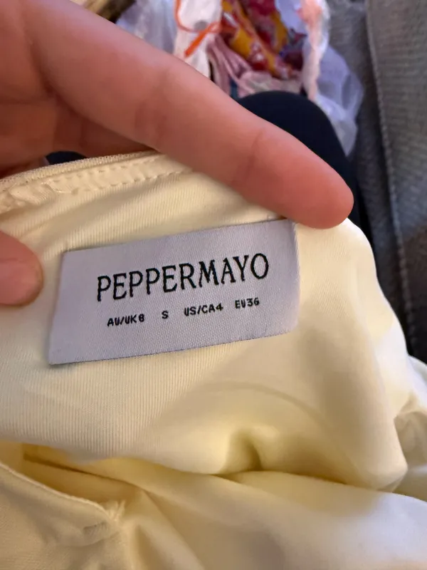 Peppermayo Mini Dress Yellow - Image 8