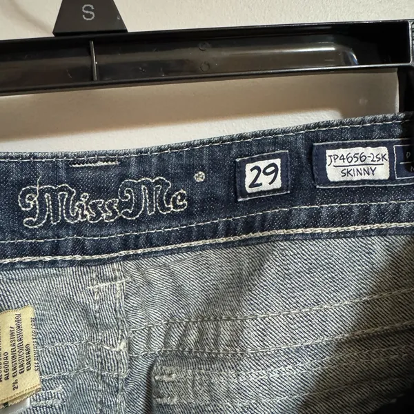 Miss Me Dark Blue Skinny‎ Jeans 29 JP4656-25K - Image 4