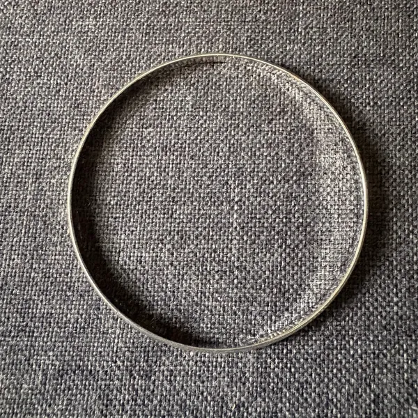 Silver Stacked Thin Fashion Bracelets S/4 Silver Plated Bangle - Costume Jewelry - Image 4