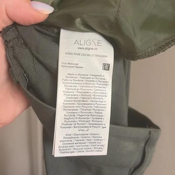 ✨Aligne Edna Wide Leg Split Green Sz 4 Pants✨ - Image 8