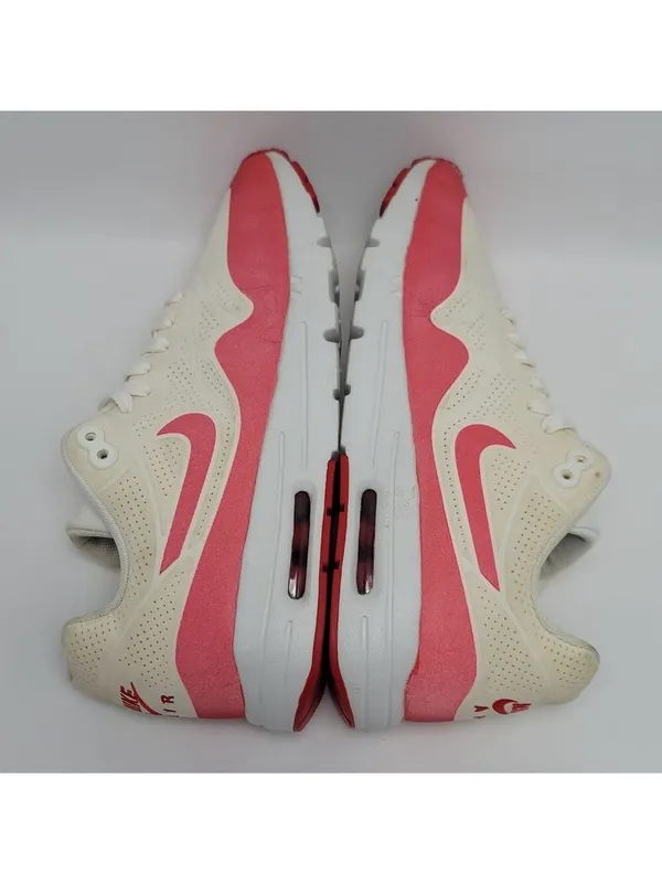 Men's Nike Air Max 1 Ultra Moire Sneakers Size 7.5 White Red - Image 12