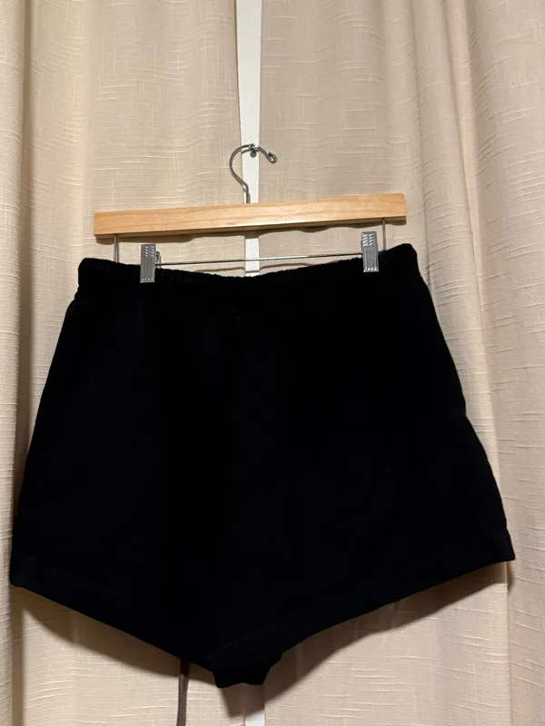 Essentials Black Athletic Drawstring Women's Shorts - Image 2