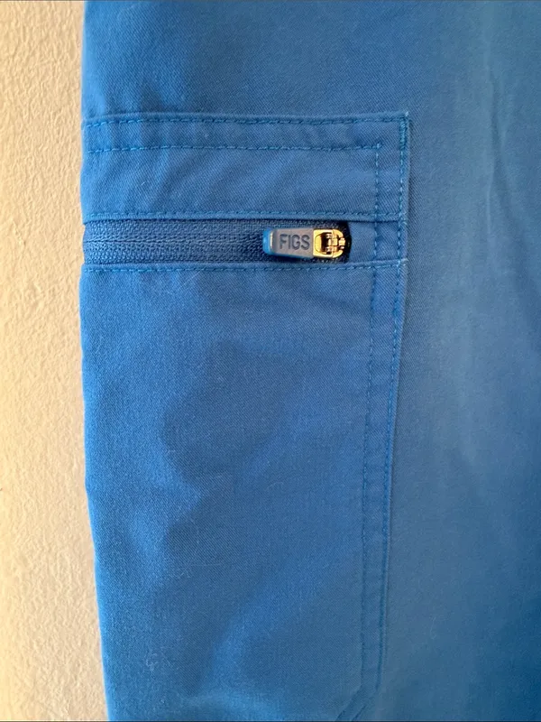 Figs  Blue Drawstring Utility Pants large tall - Image 3