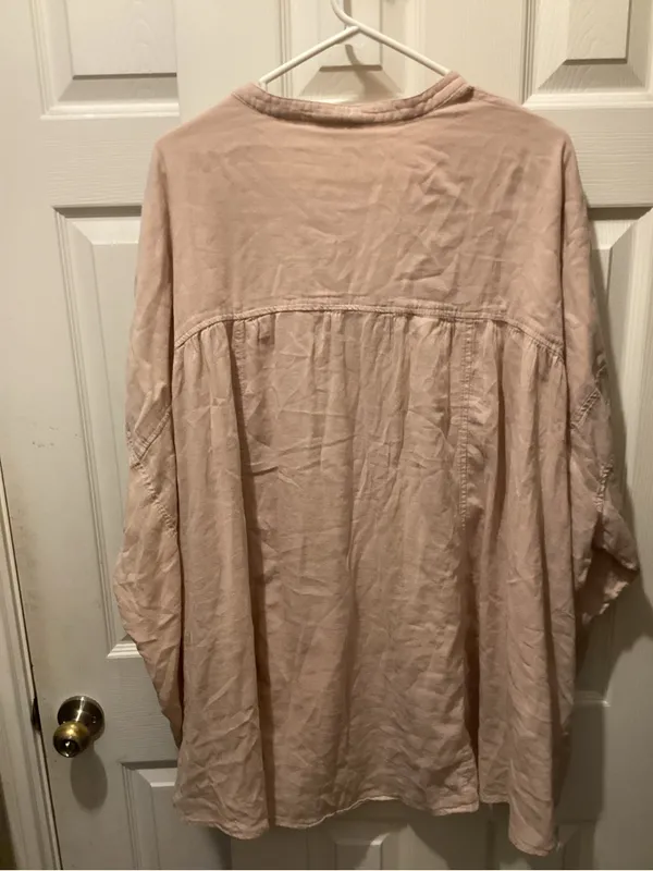 Free People Dusty Pink Peasant Tunic Top - Image 4