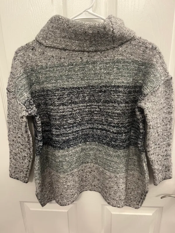 J. Jill Size Medium Cowl Neck 3/4 Sleeve Sweater - Image 7