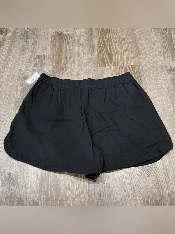 NWT Old Navy Black Cotton High-Rise 4" Inseam Shorts - Image 2