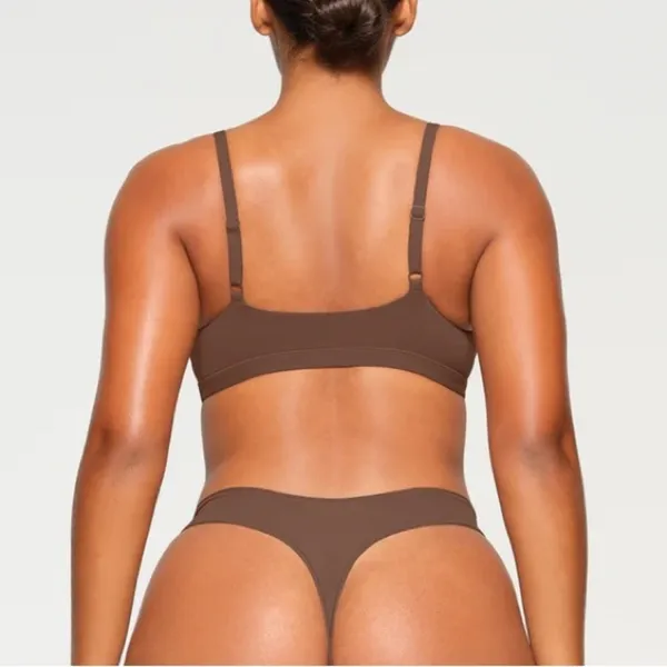 SKIMS‎ Fits Everybody Scoop Neck Bralette Jasper XS 2025 - Image 2