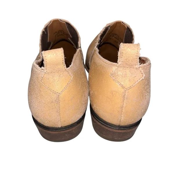 Frye Tan Gold Distressed Leather Billie Shootie Boots Booties Shoes size 10 - Image 6