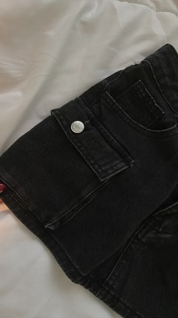 Black denim mini skirt Size XXS - Image 2
