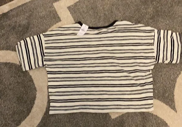 NWT American Eagle Striped Top Sz L - Image 5