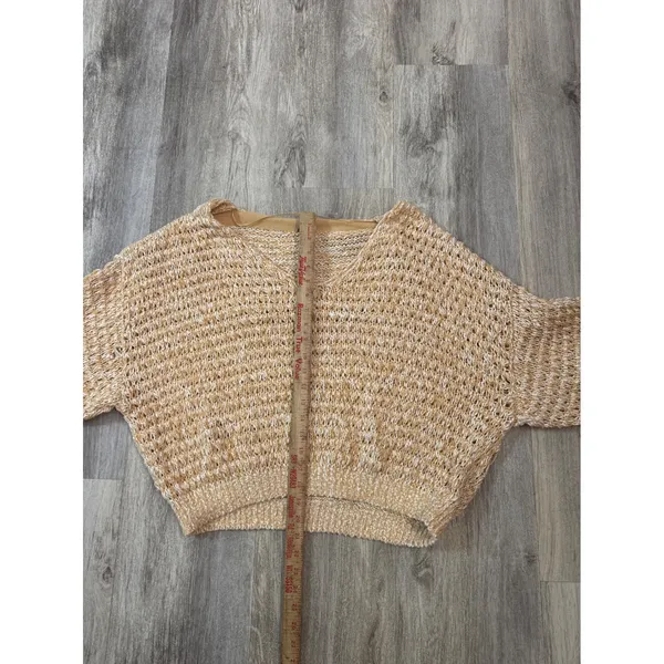 Free People Coconut V-neck sweater in‎ Sandy Combo Size Medium - Image 6