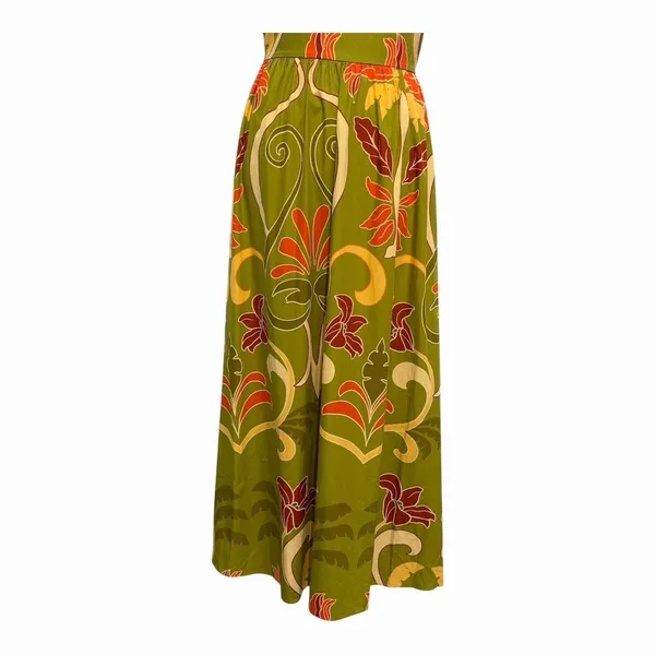 ZARA Size-M Womens‎ Midi Dress Tropical Green Bohemian - Image 6