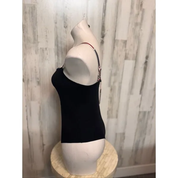 Tommy Jeans Bodysuit Black Size M Logo Strap One Piece NWT - Image 3