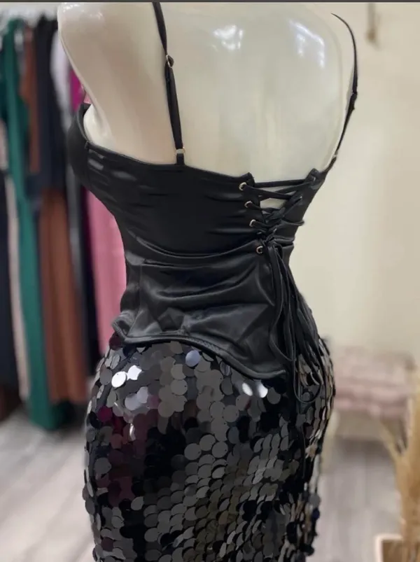 Black mini dress Size M - Image 2
