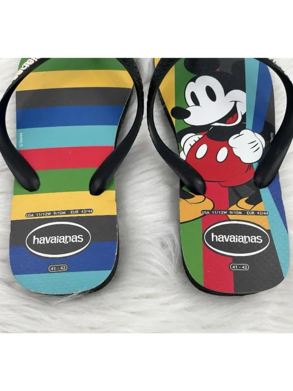 Havaianas Disney Mickey Mouse Flip Flops Unisex Women's 11/12 Men's 9/10 - Image 3