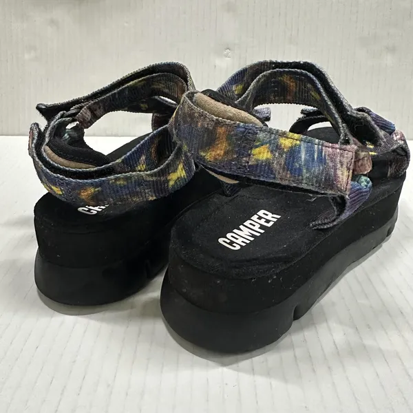 Camper Oruga Up Platform Sandal Womens Size 6 36 Multicolor Tie Dye Strappy - Image 3