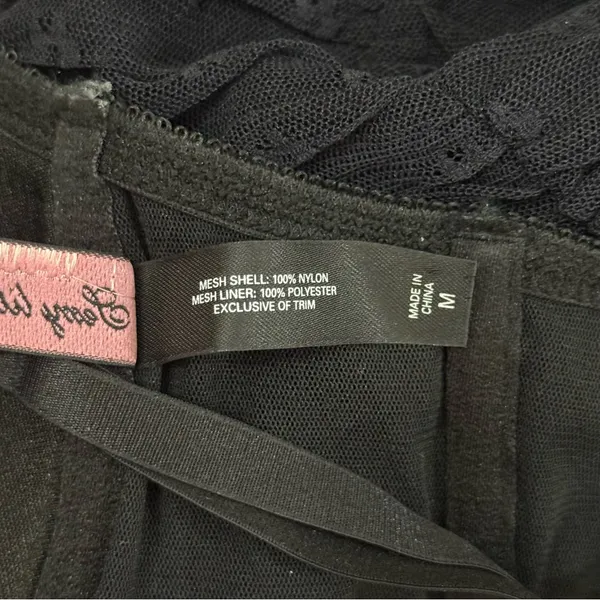 Victoria's Secret "Sexy Little Things" Black Lingerie lace ruffle hem size M - Image 6