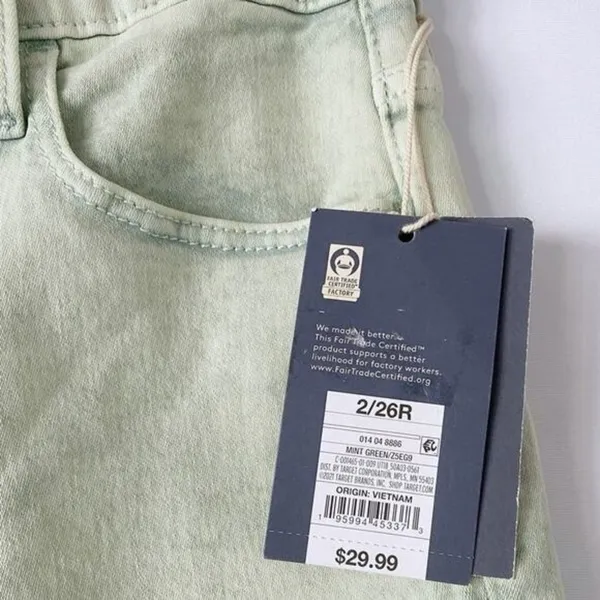 Universal Thread Womens Mint‎ Green High Rise Skinny Ankle Jeans Size 2 26R NEW - Image 11