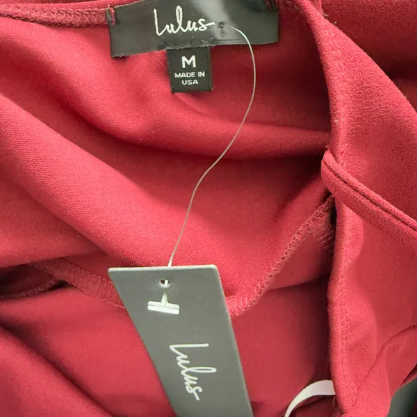 Lulus Medium Forever Your Girl Wine Red Mini Dress Modern Cocktail Minimalist - Image 8