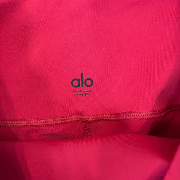 ALO Yoga 7/8 High-Waist Airbrush Legging Bright Red SIZE L Retail $118 W5604R - Image 5