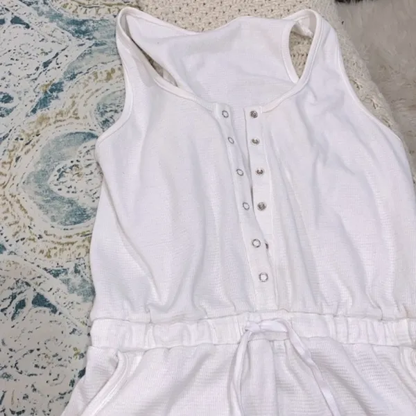 Boho romper size medium white - Image 6