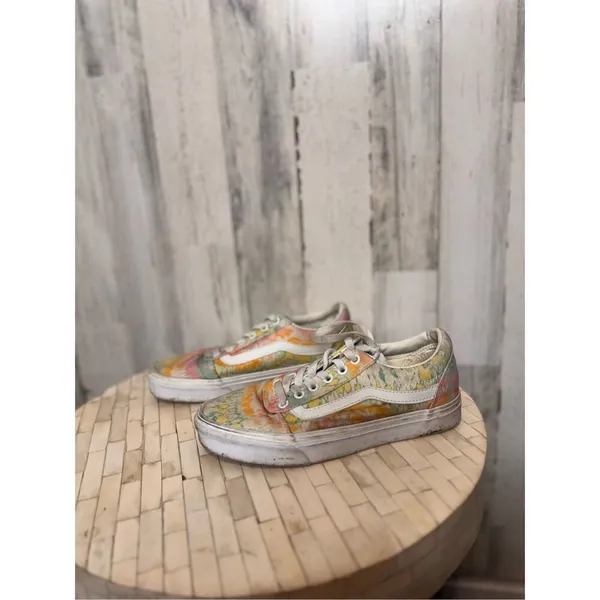 Vans Old Skool Tie Dye Sneakers Women’s Size 7 Multicolor Low Top Skate Shoes - Image 5