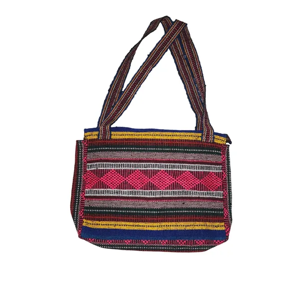 Vintage Lillo Woven Tote Multi-Color Artesanias Shoulder‎ Bag - Image 6