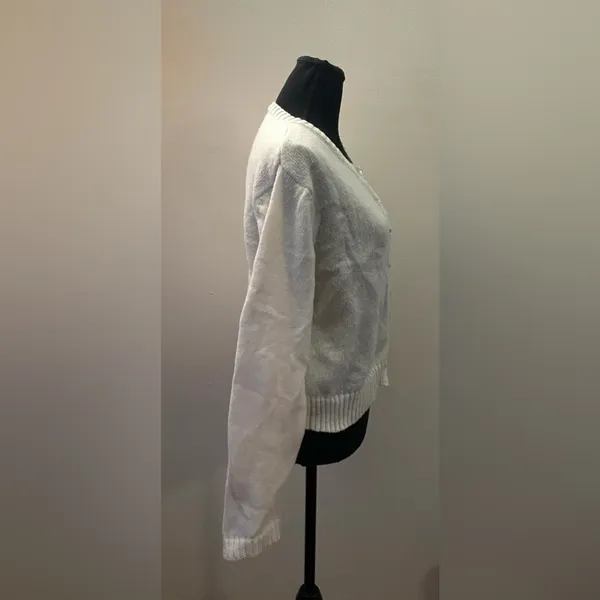 SHEIN- Cream Button-Up Cardigan Size XL - Image 3