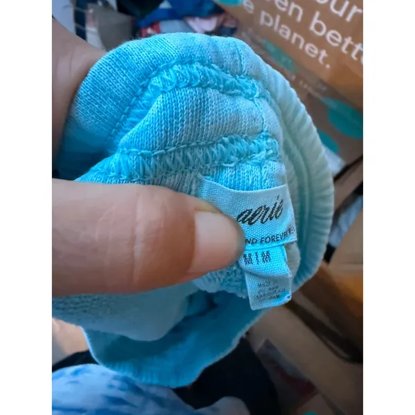 Aerie Aqua Blue Sweat Lounge Shorts - Image 3