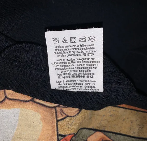 Fruit of the Loom THE SWEDISH CHIEF "VER DER FERK?" BLACK T-SHIRT XL - Image 4
