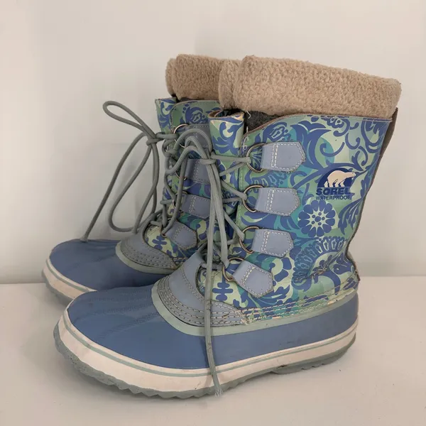 Sorel 1964 Pac Floral Waterproof Winter Boots Size 9 - Image 5