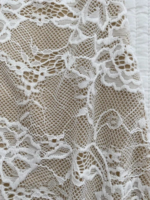 white beige lace ruffle Princess Polly dress - Image 12