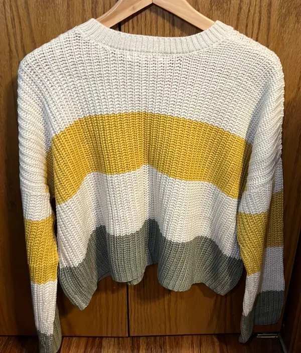 Crop Knotted Sweater Multiple Size M - Image 2