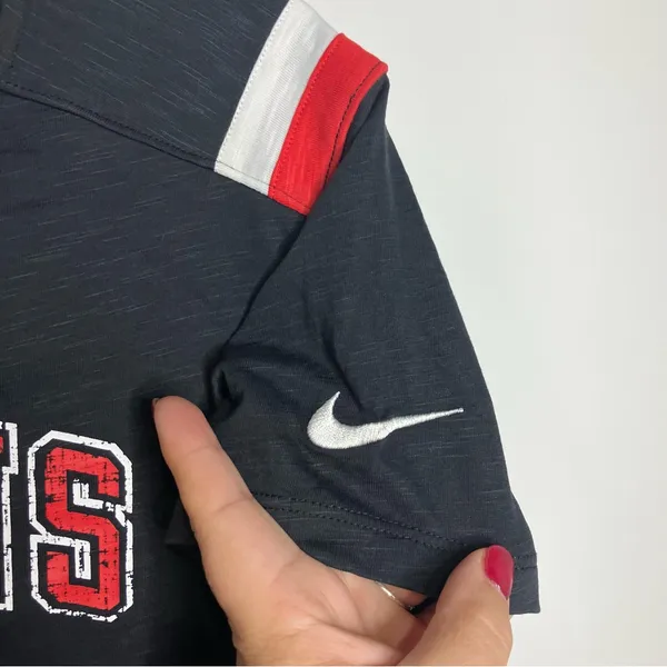 Nike Atlanta Falcons t-shirt black‎ red white womens size medium NFL new - Image 5