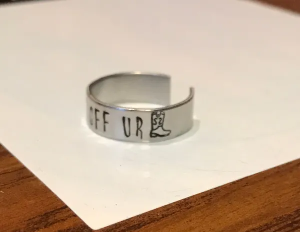 Kick Off Your Boots Ring Silver - Image 2