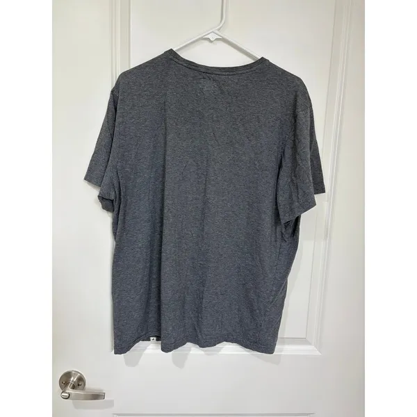 Pact Earth Day Every Day Gray organic cotton colorful print cotton shirt size XL - Image 4