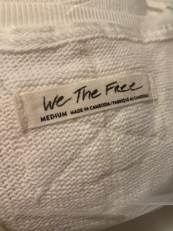 Free People Anyway Tee In Gardenia Color Size M - Image 7